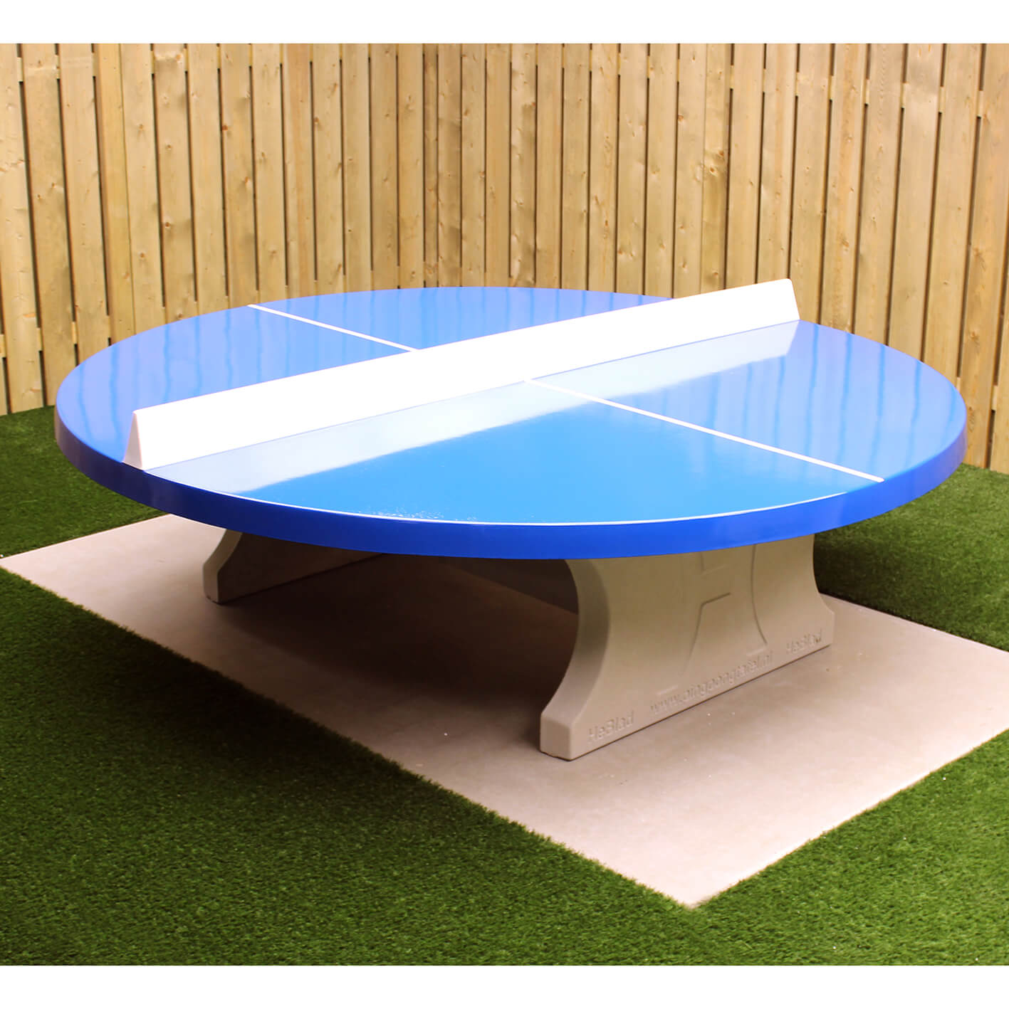Bordtennisbord av betong, rundt – Color Circle