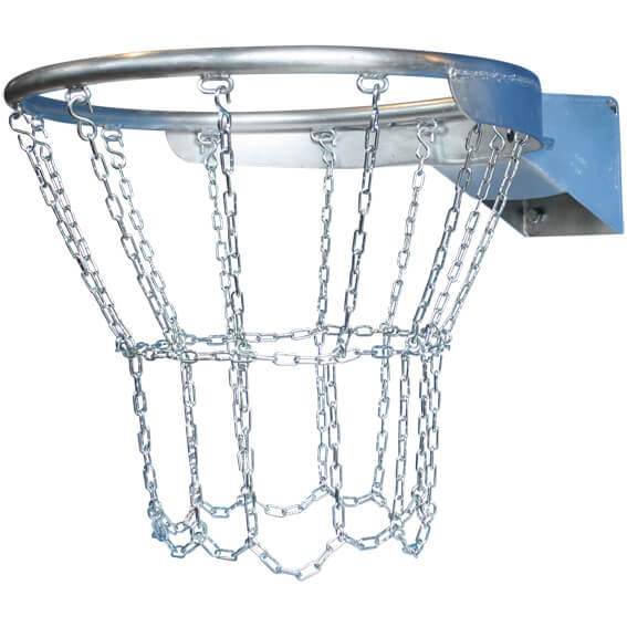 Basketballkurv med stålnett