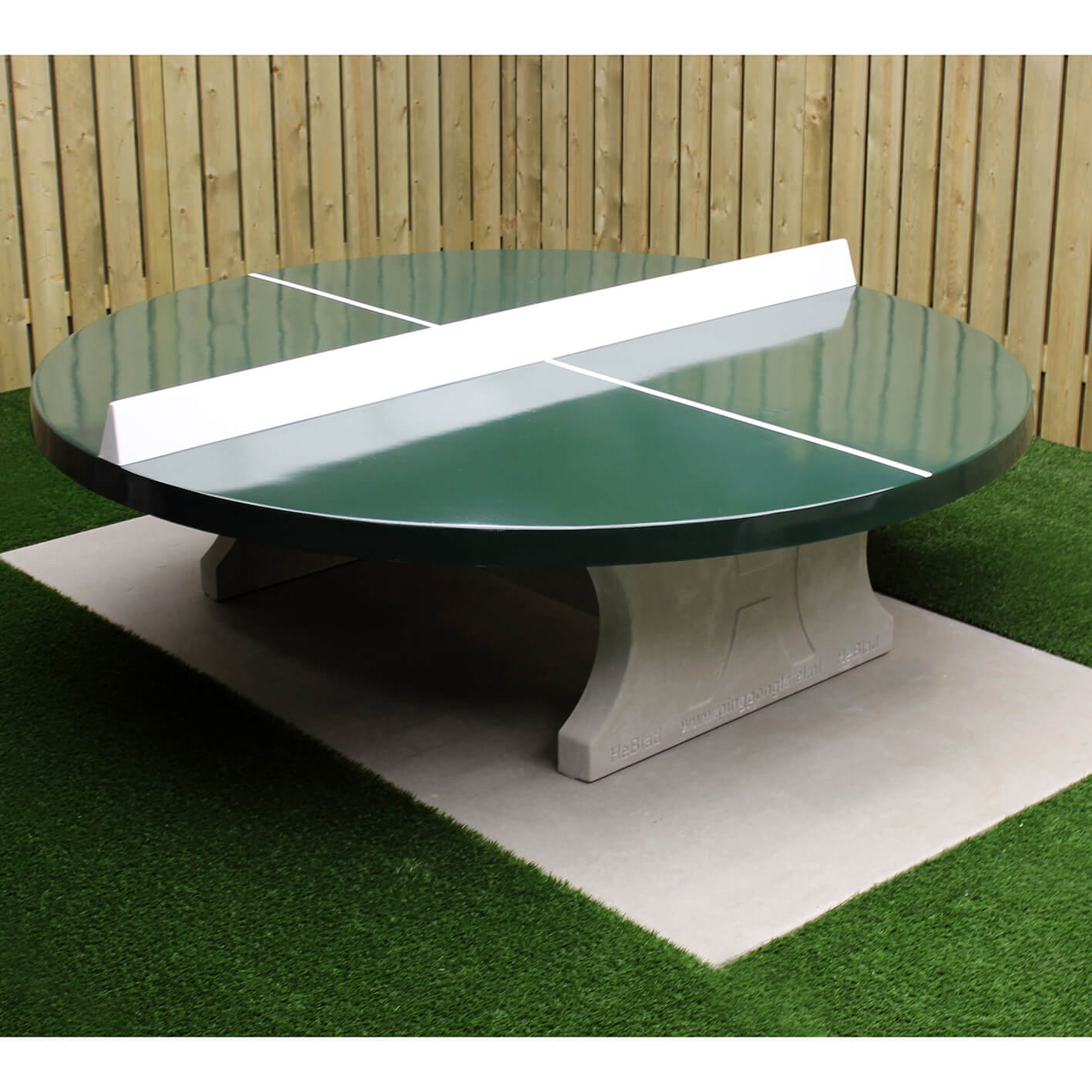 Bordtennisbord av betong, rundt – Color Circle