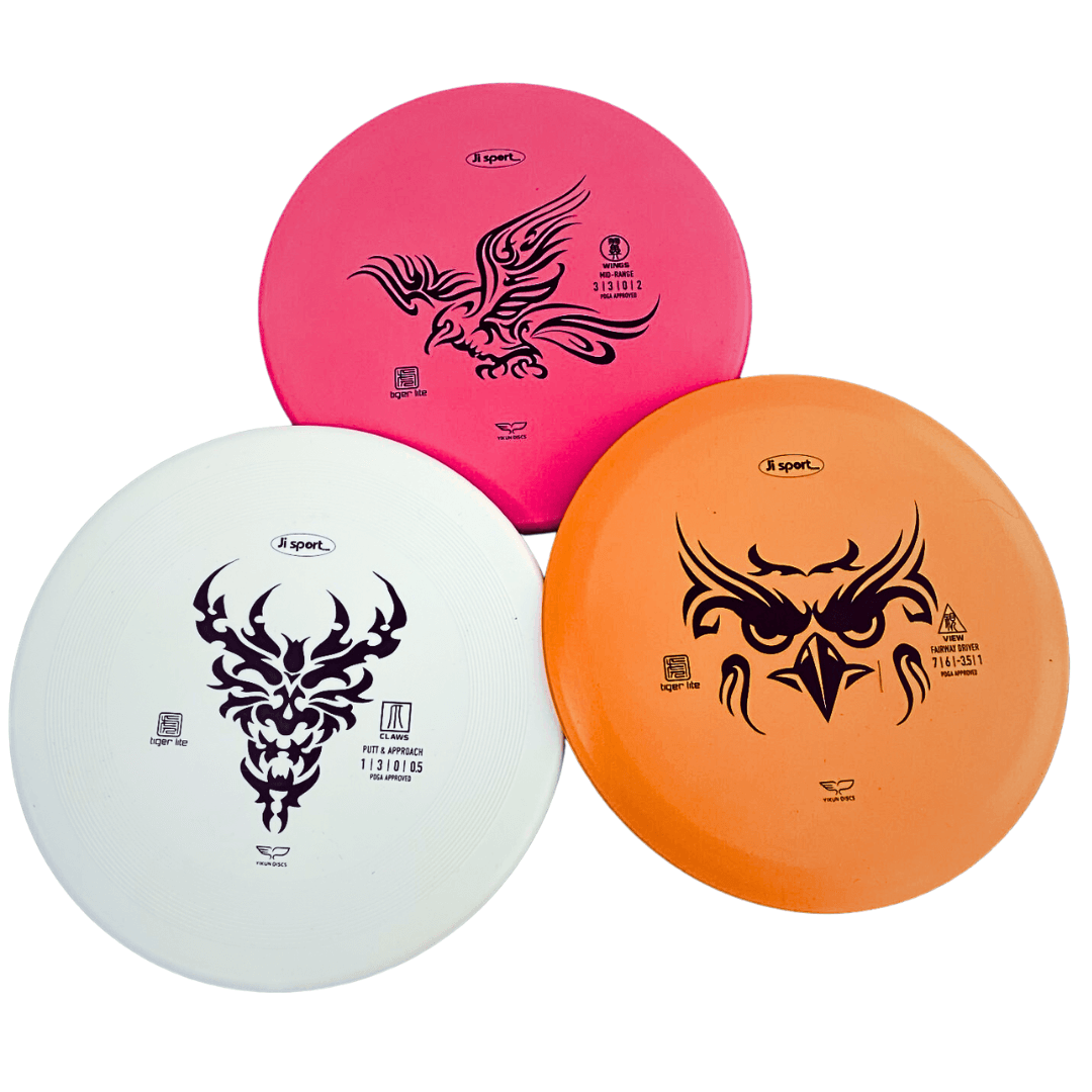 Yikun Discs PDGA frisbeegolfsett